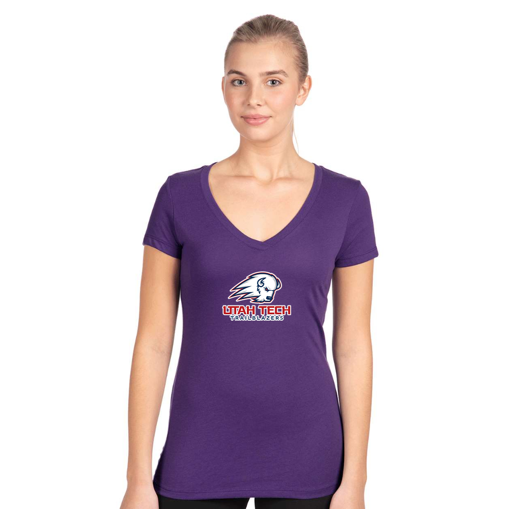 Women's Utah Tech Trailblazers  Next Level V-Neck T-Shirt